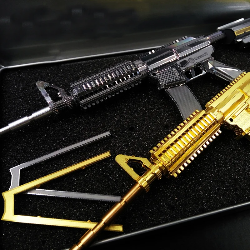 3D стереоскопический металлический пазл пушка в сборе Игрушечная модель сделай