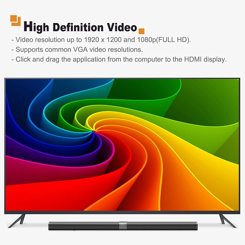 

CABLETIME VGA to HDMI with USB Power Cable M/F Adapter 1080P 60Hz VGA with USB Converter for MacBook HDTV Projector C094