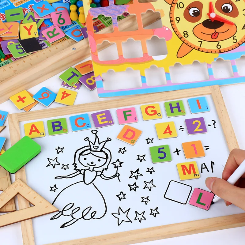 Монтессори игрушки детский интеллект деревянные математические развивающие