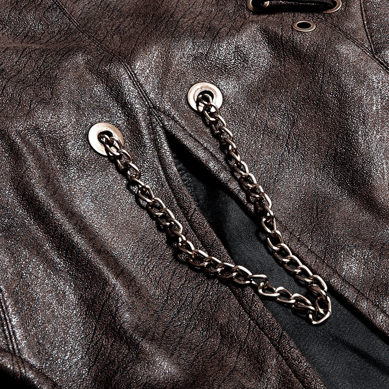 Женская Повседневная куртка в стиле панк длинная Съемная для косплея готическом