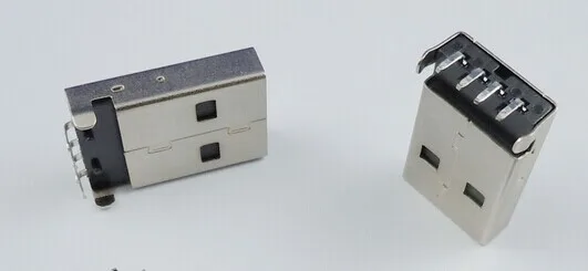 20 шт./партия Тип USB 4 контактный вилка правый угол DIP разъемом сделай сам|4 pin