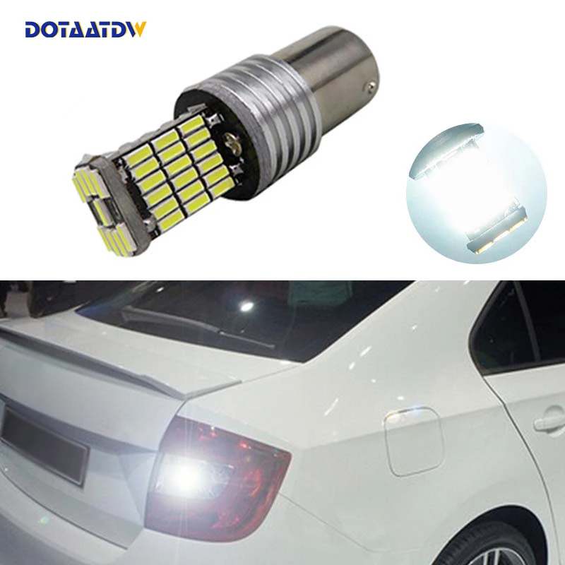 DOTAATDW 1x Высокое Мощность 1156 P21W светодиодный заднего хода хвост светильник лампы