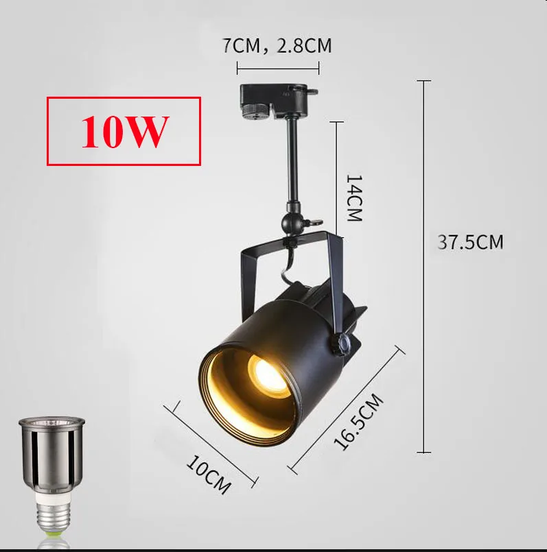 10W Thrisdar Loft арт промышленного ретро светодиодный фонарь 15 W 25 W 35 W бар Костюмы магазине светодиодный прожекторы Винтаж освещение для железнодорожных путей - Испускаемый цвет: 10W
