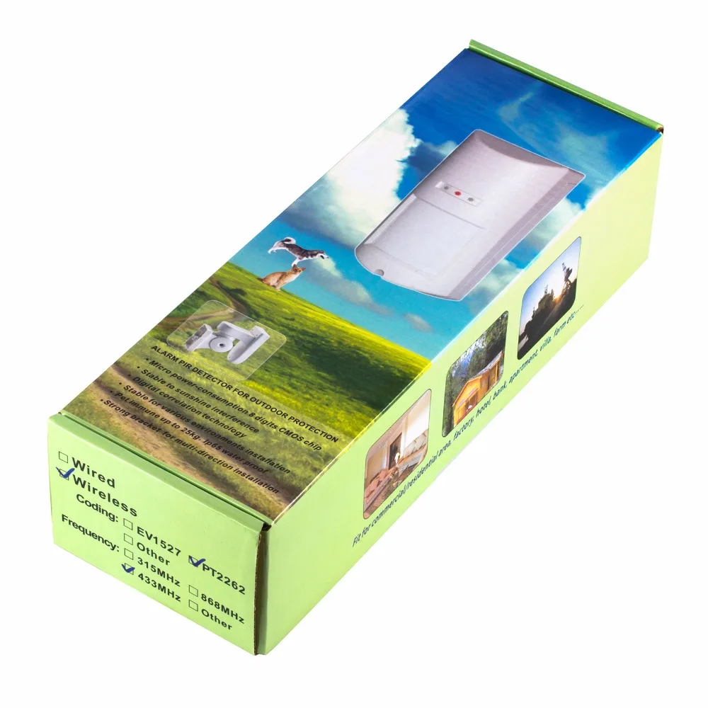 Уличный беспроводной датчик движения для домашних животных детектор золотой