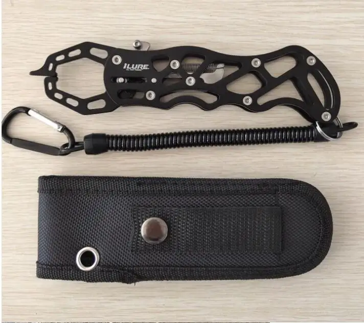 

Fish plier Portable Fishing Gripper Aluminum alloy Lock Fishing Lure Tackle Fish Lip Gripper Grabber Tool Telescopic rope