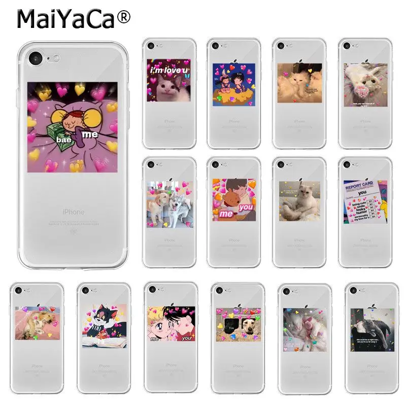 Мягкий чехол для телефона MaiYaCa с изображением животных собак кошек любимых