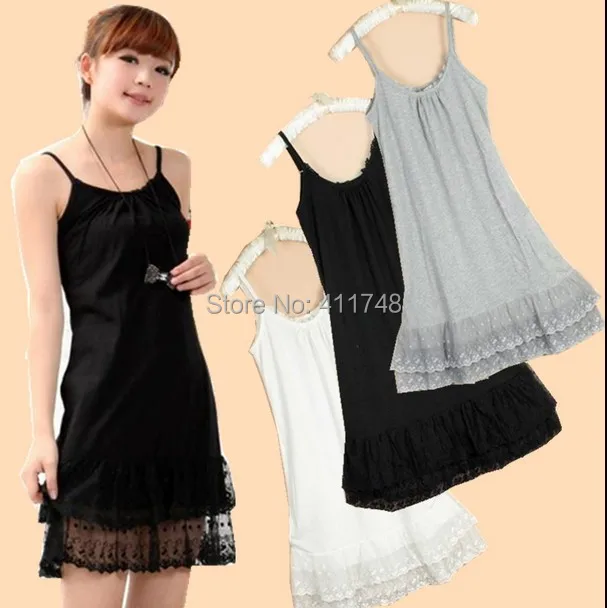 Платье женское кружевное на тонких бретельках базовая повседневная одежда в