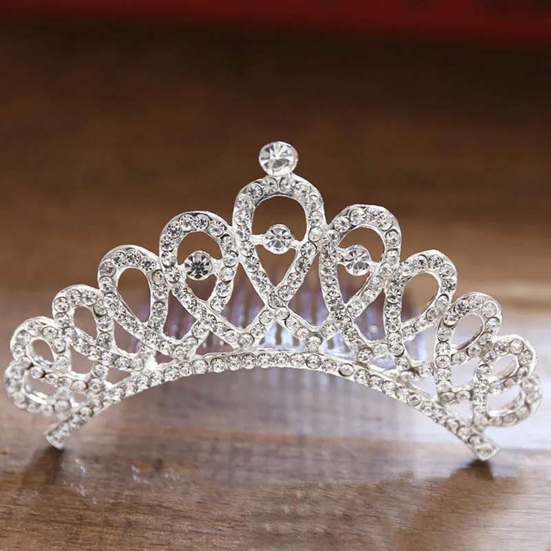 Style 12 Модная Серебряная жемчужина; стразы; хрусталь; Принцесса; свадебная диадема; тиара и корона с гребнем; ювелирные изделия для волос; аксессуары для женщин; BH - Окраска металла: Style 12