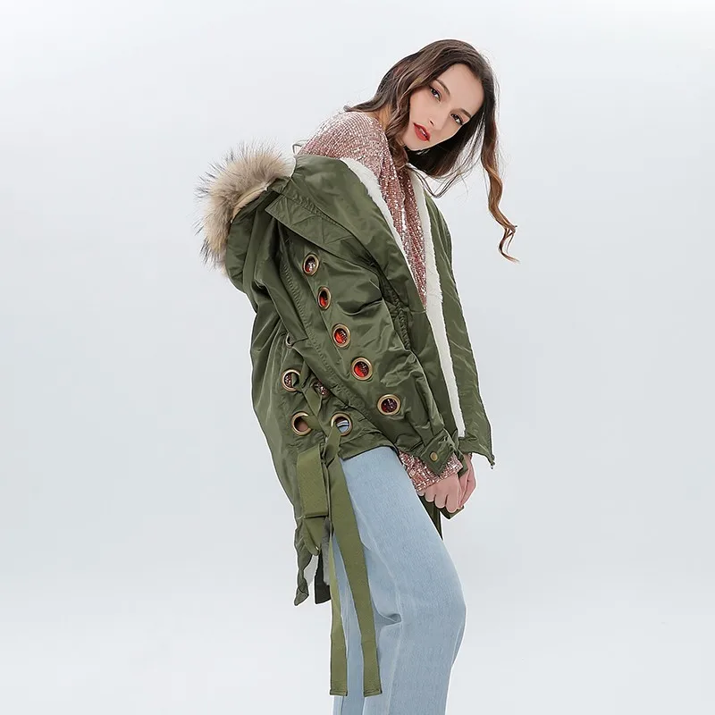 Куртка TWOTWINSTYLE с капюшоном длинным рукавом и шнуровкой|jacket coat|hooded jacket coathooded |