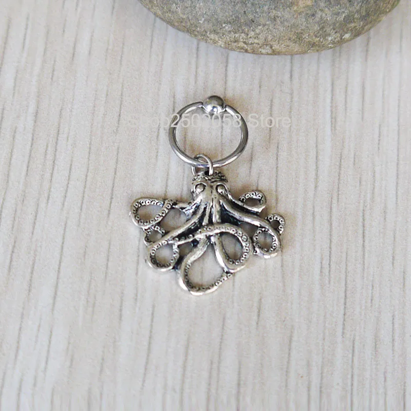 Новинка 2 шт. симпатичный Осьминог хрящ завитка пирсинг кольцо серьга