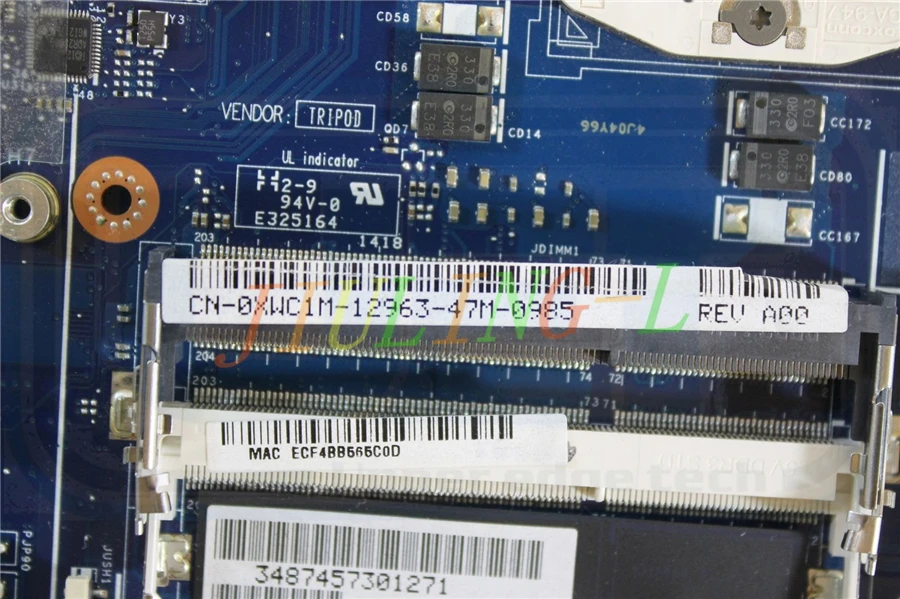 Материнская плата JOUTNDLN для ноутбука Dell Precision M6800 XWC1M 0XWC1M CN-0XWC1M LA-9781P тестирование