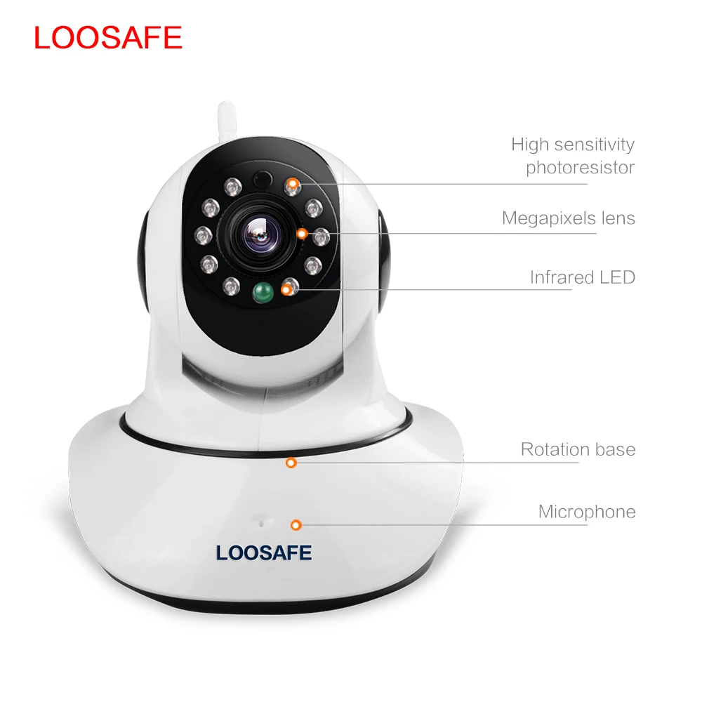 LOOSAFE HD 960 P Беспроводной IP Камера PTZ Wi-Fi Ночное видение CCTV сетевой безопасности P2P