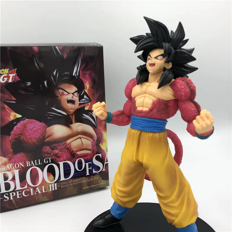Dragon Ball Z Goku GT кровь Саян вырывается Супер Саян 4 красный боевой вер. ПВХ фигурка DBZ коллекция 20 см
