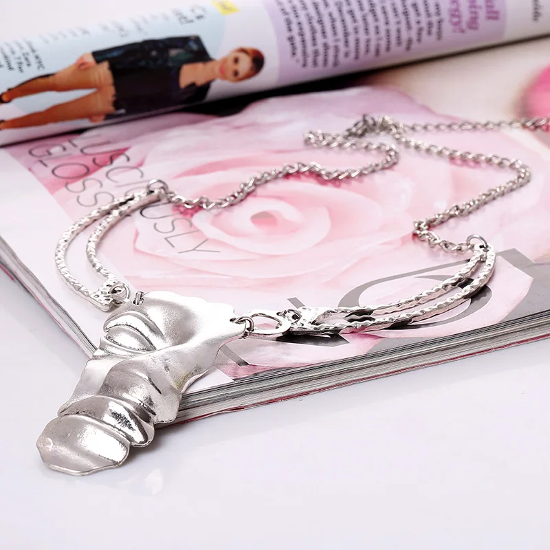 Новинка 2018 ожерелье в стиле панк Этническая маска на половину лица подвеска под