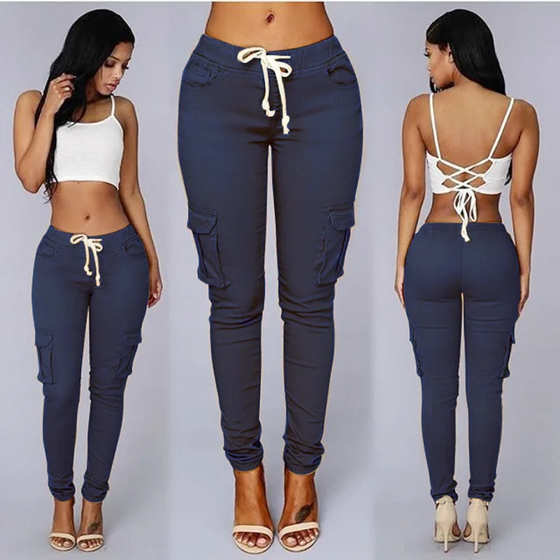 Elastic Sexy Skinny Pencil Jeans For Women Leggings Woman High Waist Women's Thin-Section Denim Pants | Женская одежда