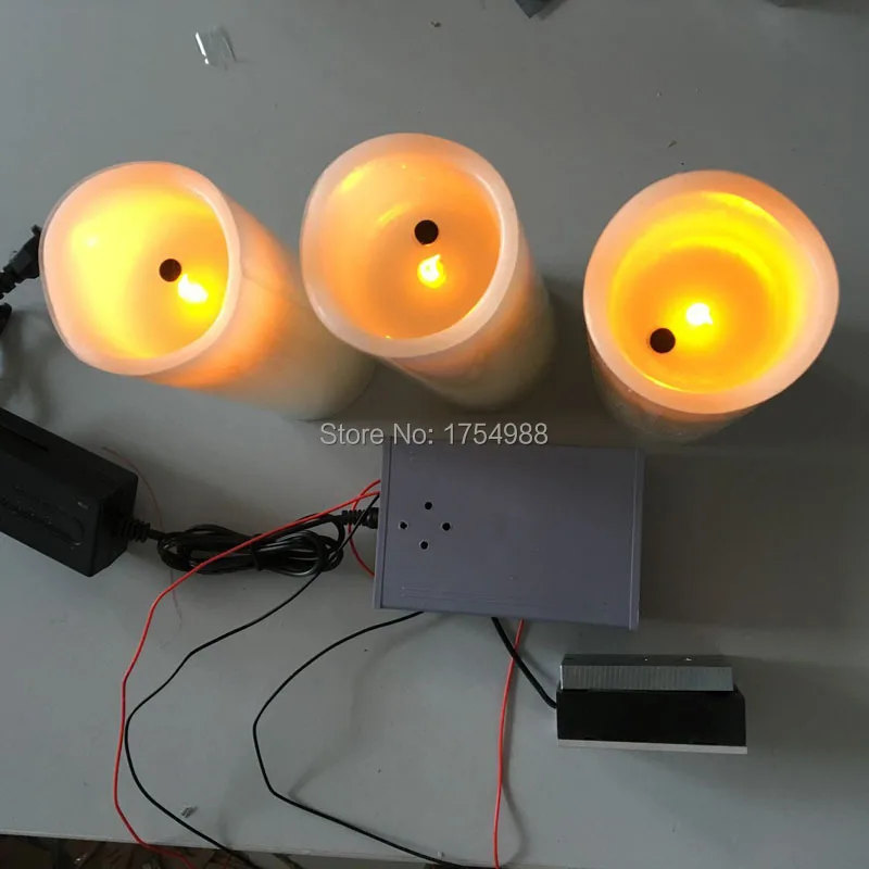 Свечи для выхода из комнаты выключаемые дуновением реквизит выдувает три свечи