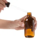 6 шт. 120 мл флакон-капельница пустой Янтарный стеклянный пипетки для эфирных Масла Органы Лаборатории химических веществ распределяя жидкость для электронной сигареты ароматерапия 4 унции