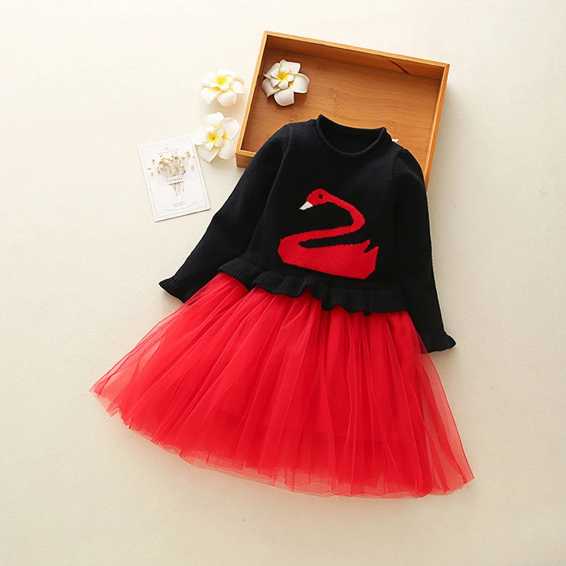 

Baby Girl Dress 2018 New Casual Autumn and Winter Baby Clothes Long Sleeve O-neck Thicken Warm Lace Princess Baby Dress XL342
