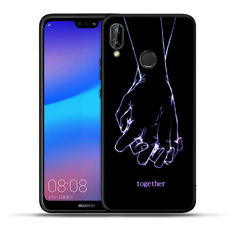 Чехол для телефона с узором для huawei mate 20 10 P30 P20 P10 P9 P8 Lite Pro P Smart Черный силиконовый чехол s Coque Fundas