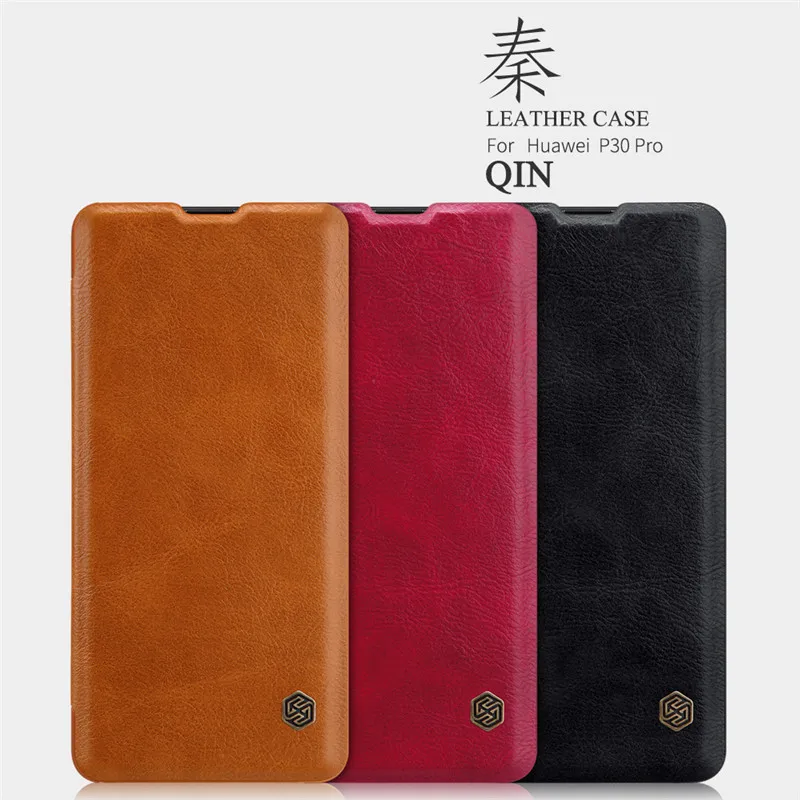Nillkin Qin Series Винтаж чехол из искусственной кожи с защелкой для huawei P30/P30 Pro/P30 Lite Nova 4e