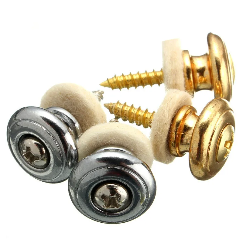 Ремень для гитары 2 шт. грибы кнопки пряжки золотые/серебряные детали аксессуары