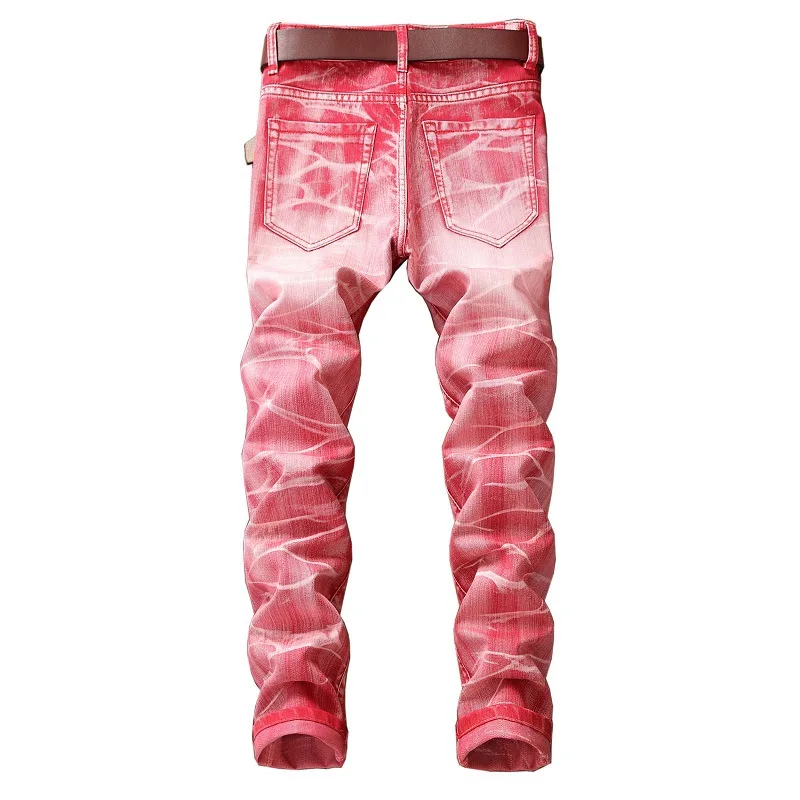 HIRIFULL высокое качество Ретро стиль мужские джинсы вареные тонкие обтягивающие