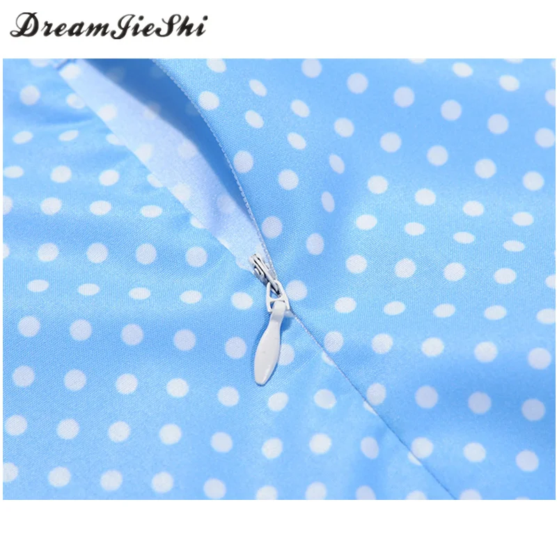 Dreamjieshi Для женщин Винтаж летнее платье ретро 50 s 60 большие качели Хепберн в