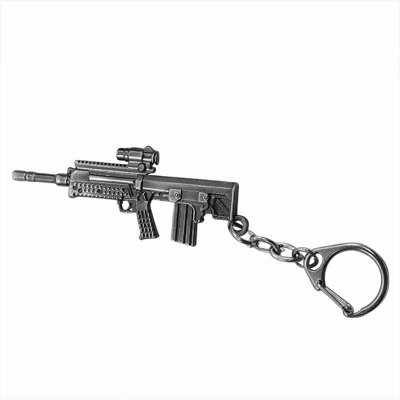 Классический стрельба игра пистолет брелок автомат Снайпер револьвер AK 47 и M16 и пустынный Орел талисманы металлический брелок ювелирные изделия - Цвет: MP5
