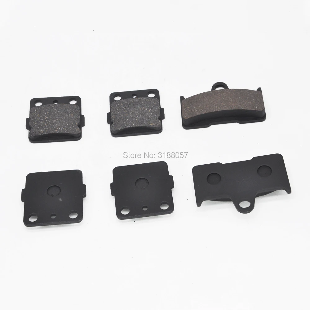 Front &amp Rear Brake Pads 2002-2008 fit for Yamaha Grizzly 660 4x4 YFM660F Semi-Metallic |