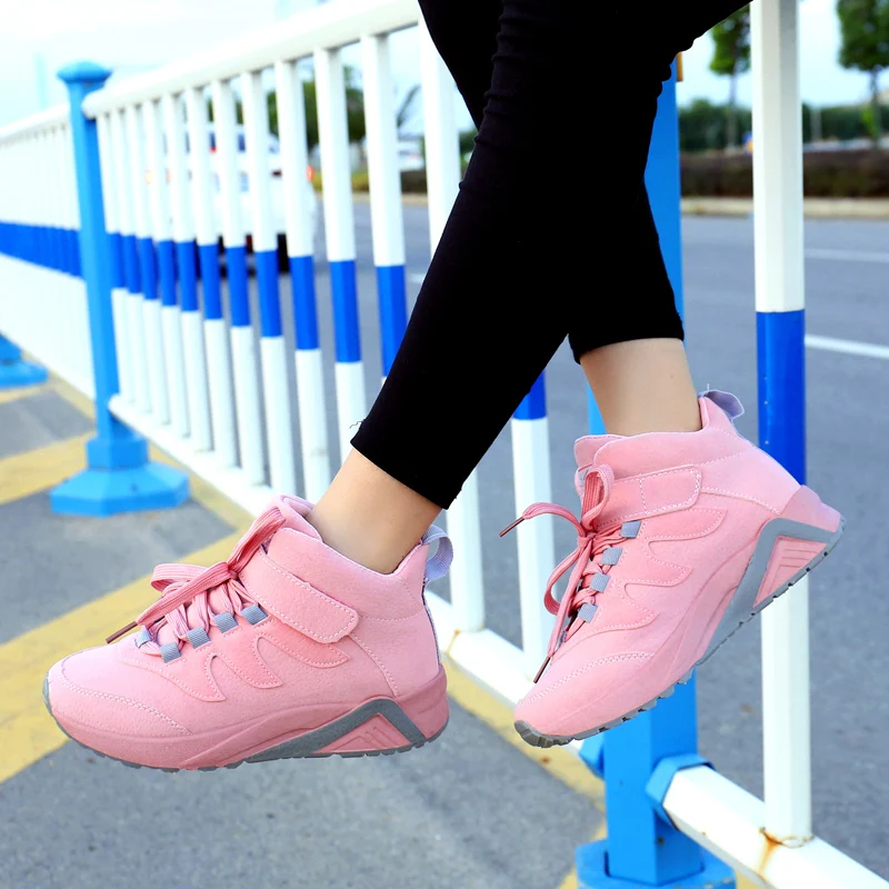 Женская Повседневная обувь Коллекция 2020 года Сезон осень зима Теплая женская на