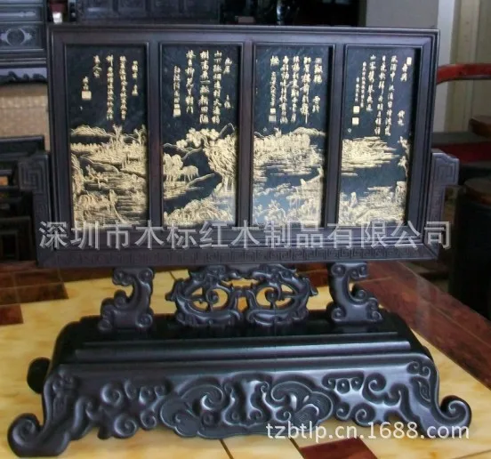 

Antique mahogany screen high-grade custom screen