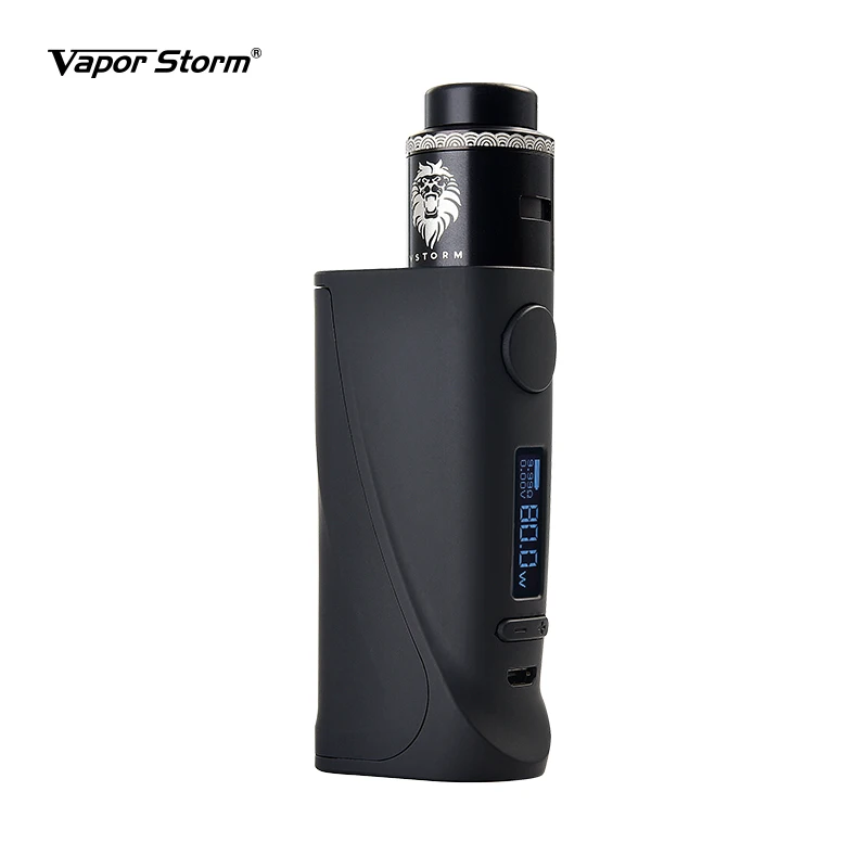 100% Оригинальный Vapor Storm ECO Pro 80 Вт набор Vape Starter kit с 2 мл/6 мл 510 резьбой Lion RDA бокс-мод