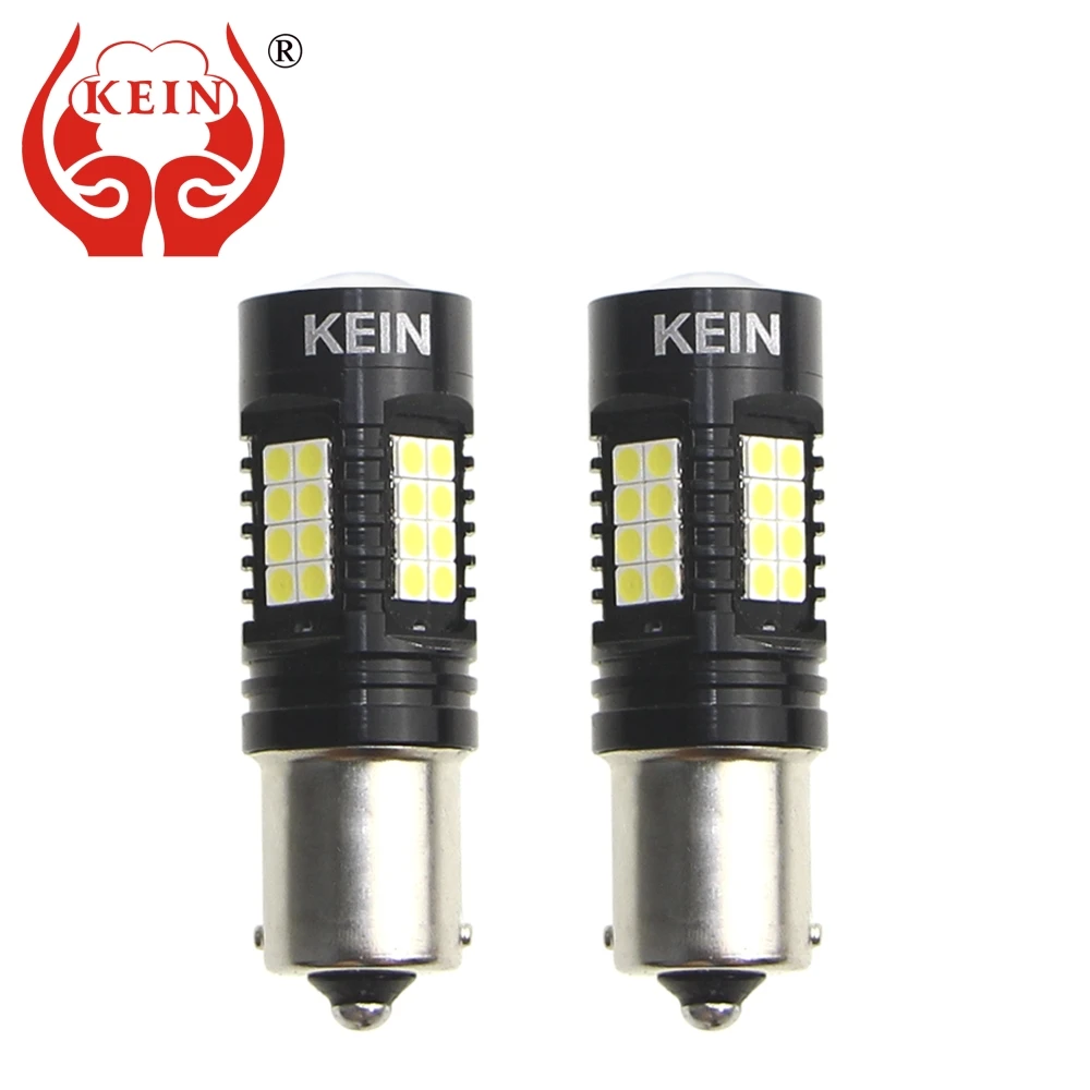 

KEIN 2PCS P21W led 1156 BAU15S PY21W BA15S Car Lights LED BAY15D 1157 P21/5W 3030 R5W 12V 24V DRL red amber Auto car Lamp Bulb