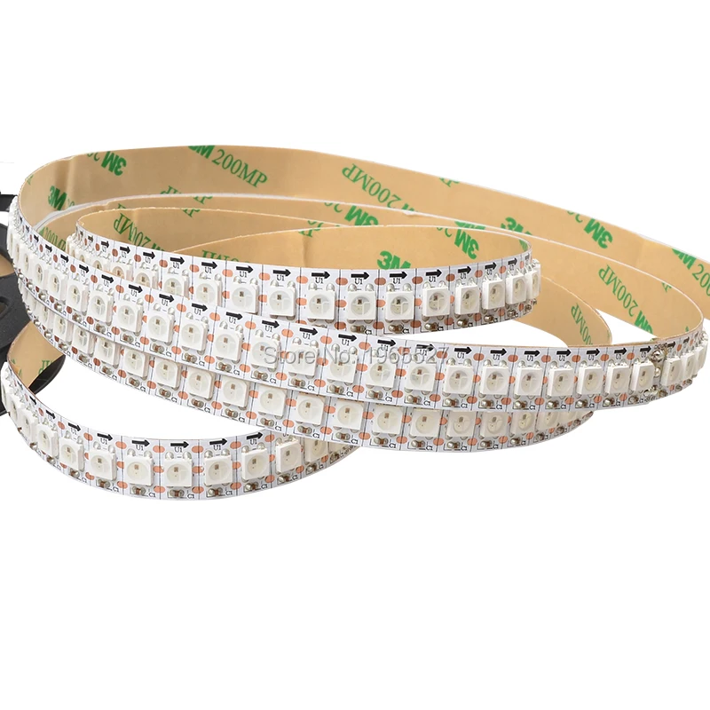 Светодиодная Пиксельная ленсветильник 2M 144LED s/m DC5V SK2812 цифровая 5050 SMD RGB Гибкая