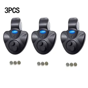 Сигнализатор поклевки для рыбалки, Электронный зуммер на удочке с громкой сиреной, индикатор дневной ночи с батареей B154