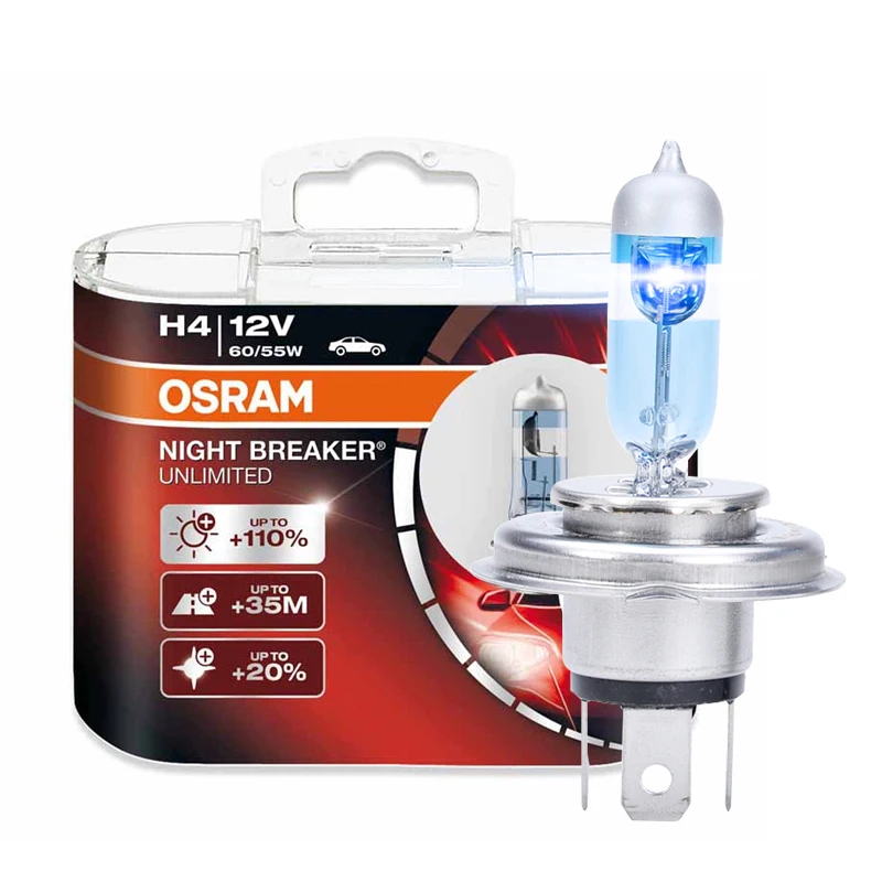 Лампа для автомобильных фар OSRAM Night Breaker H4 12 В 55/60 Вт дальний и ближний свет