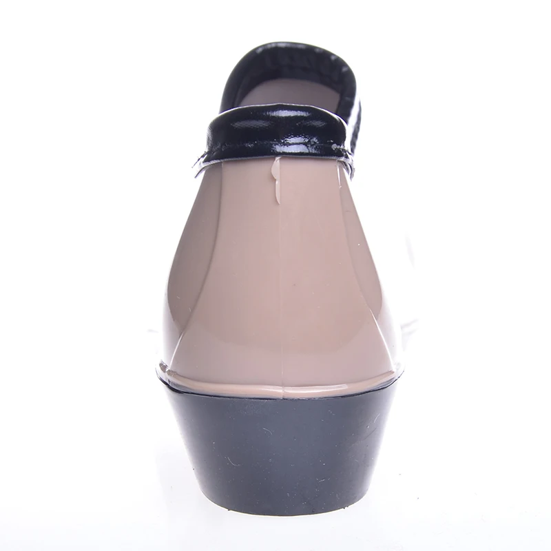 Tangnest/Новинка женские резиновые сапоги ярких цветов Модные низкие нескользящая