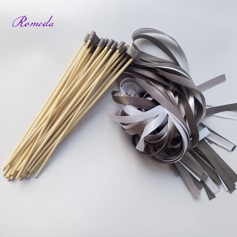 

Newest 50pcs/lot Grey Wedding Wands Without Bell For Wedding Decoration