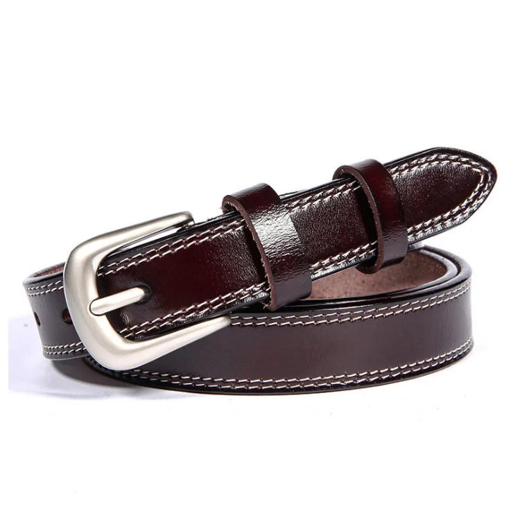 

Casual Pin Buckle Women's Genuine Leather Belts Jeans Belt Lady Waistband