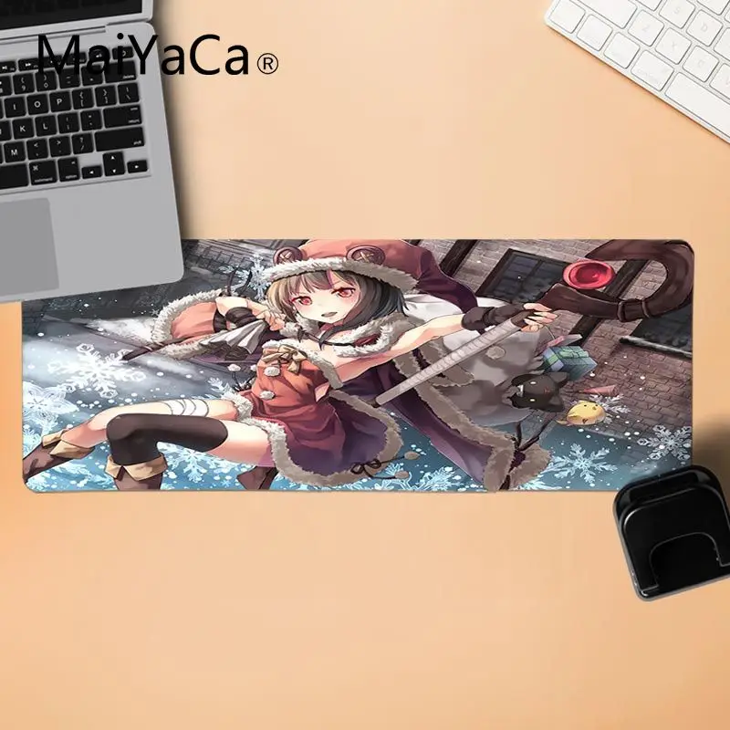 Большой коврик для мыши красивое аниме MaiYaCa Megumin Mahou Shoujo Anime компьютерный
