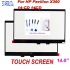 Дигитайзер сенсорного ЖК-экрана AAA + для ноутбуков серии HP Pavilion X360 14-CD 14CD, сменная панель сенсорного экрана