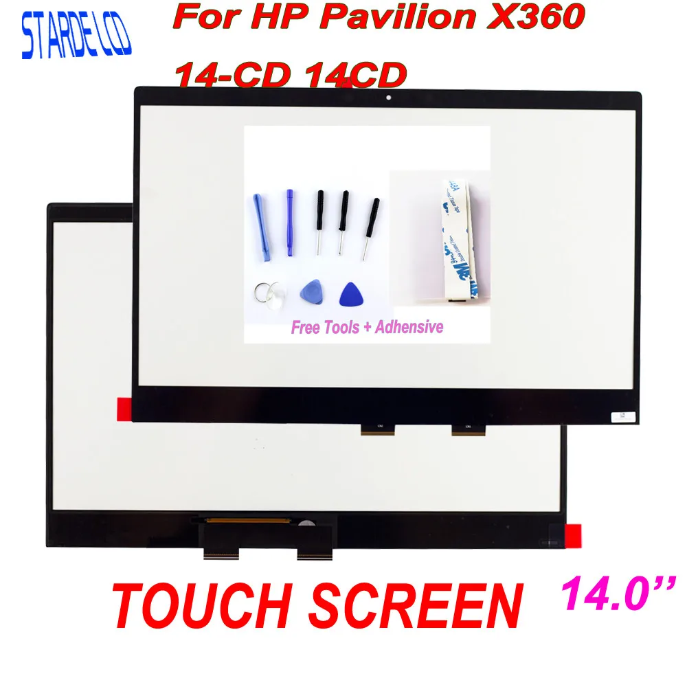 Сенсорный дигитайзер Starde Lcd 14 ''для ноутбуков серии HP Pavilion X360 CD 14CD сенсорный