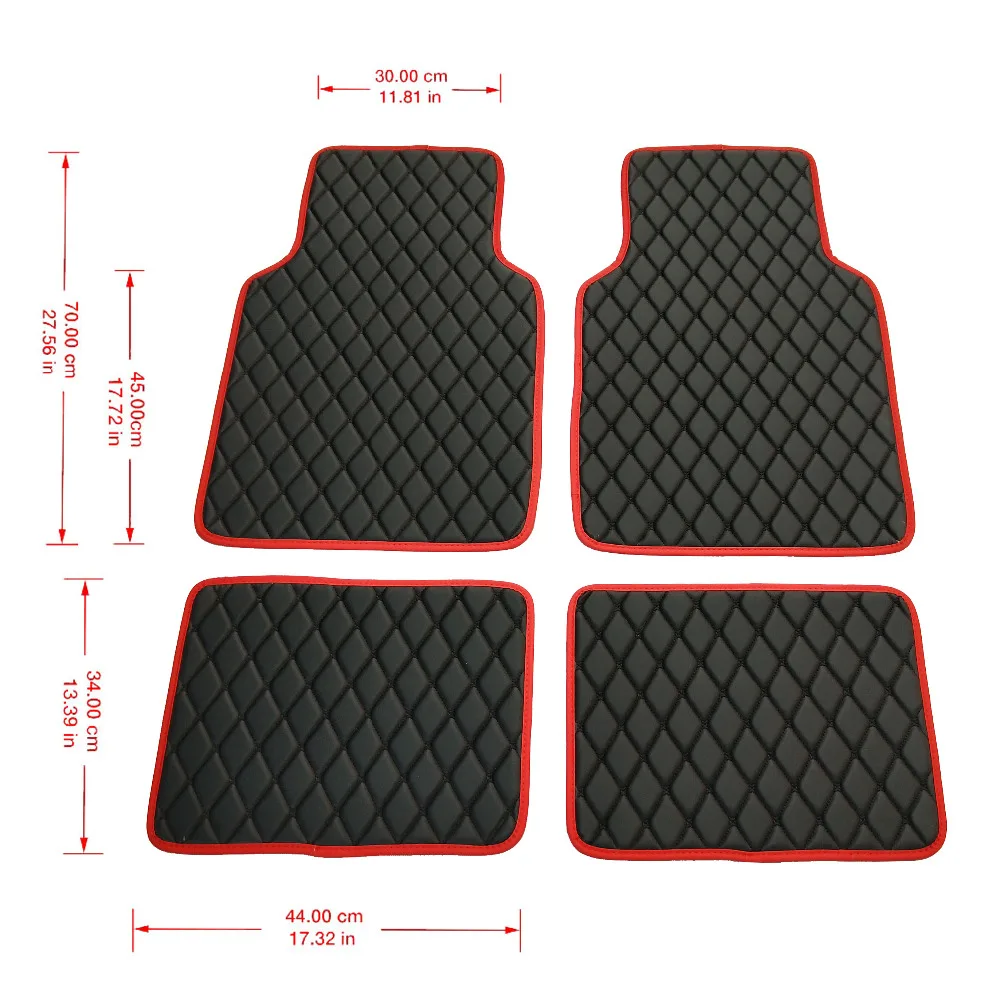 

ZHAOYANHUA Universal Car floor mats for Right hand drive & left hand drive car styling waterproof carpet floor mats