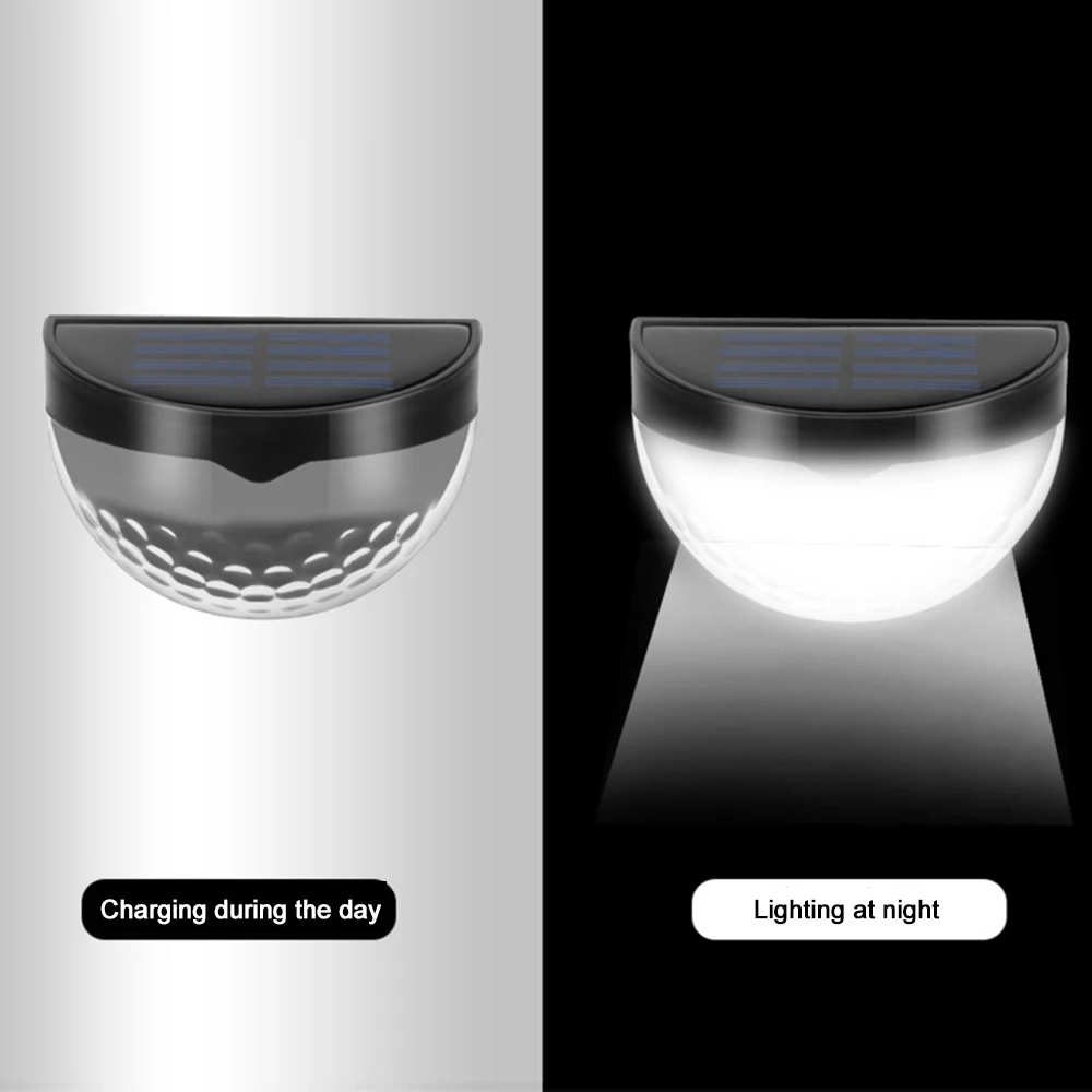 Настенный светильник на солнечной батарее полукруглая уличсветильник лампа для