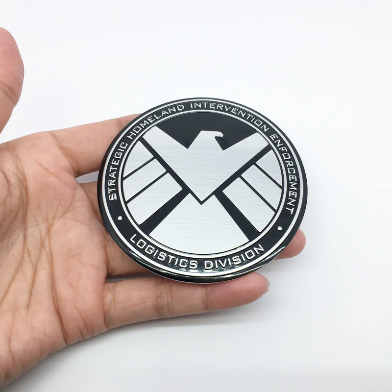 FTDF автостайлинг Marvel агенты щита эмблема значок наклейка для BMW Audi Ford Nissan Toyota Honda
