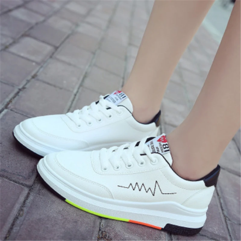 Hot Sale 2018 Lace-up Sports Shoes Women Running Athletic Trainers Outdoor Walking High quality Breathable Zapatos Demujer | Спорт и