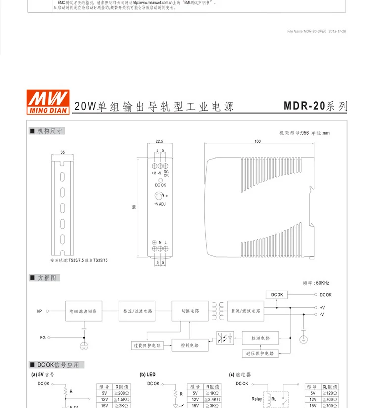 Мини Размеры Din Rail источник питания 12/24V ac dc импульсный источник питания мощностью 10 Вт, 20 Вт 40 Вт 60 Вт 100 в Китае(стандарты Ce, Approv для водителя СИД