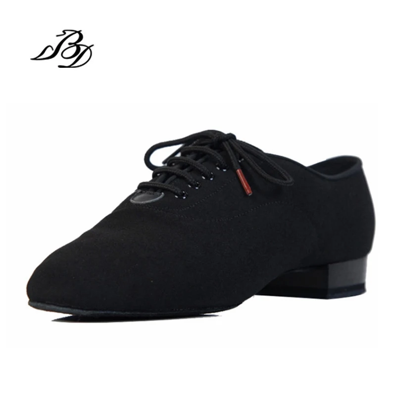 Sneakers BD Dance Shoes Men Shoes Square Dancing Social Ballroom Latin 309 Black 317 Modern Shoe Hot Oxford Heel 25 MM Canvas