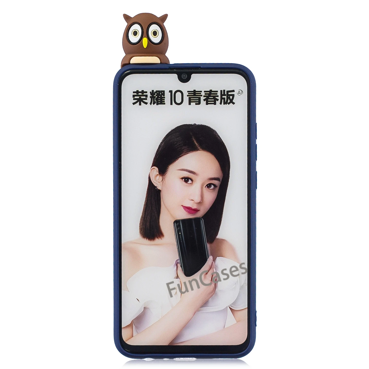 Мягкий силиконовый чехол с 3D рисунком кота собаки панды для huawei P Smart 2019 чехлы из