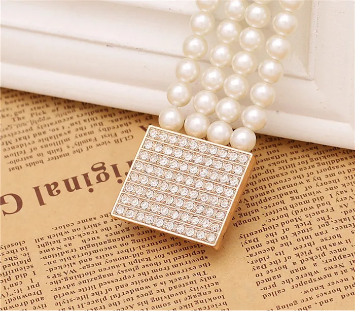 Новая Мода Аксессуары Элегантный Золотой Пряжкой Инкрустации Стразами